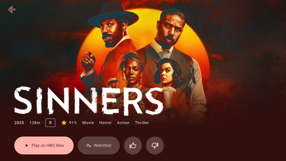 Bitflinger TV Detail Page